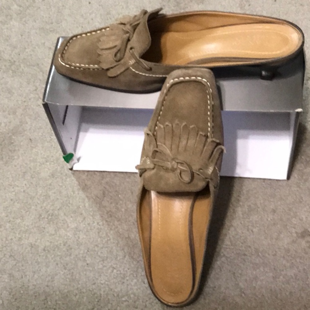 Franco Sarto Suede Mules - Picture 3 of 7